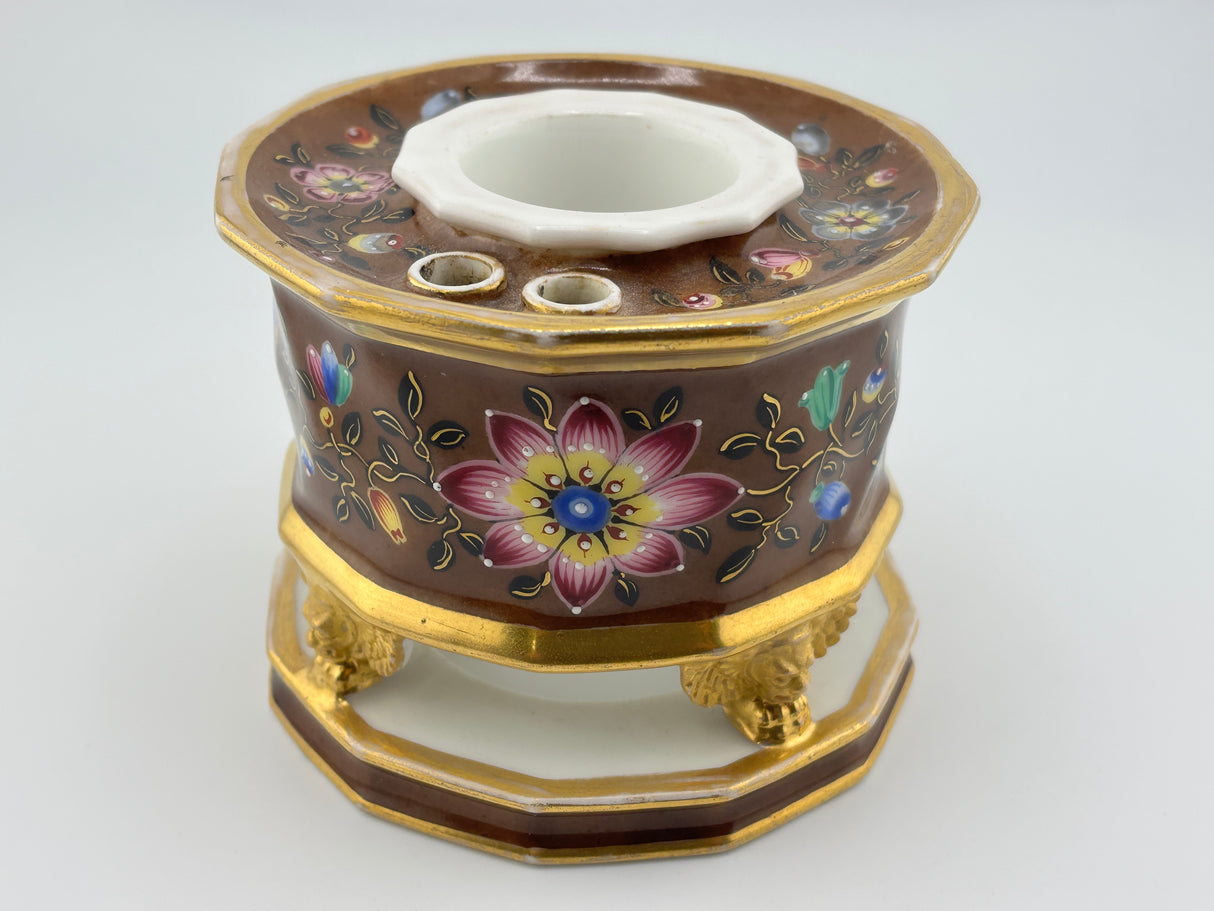 Inkwell Vintage circa 1880 excellent condition -  Hand painted