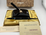 Montblanc Desk Pen Black  complete box and paper - Wonderful !!