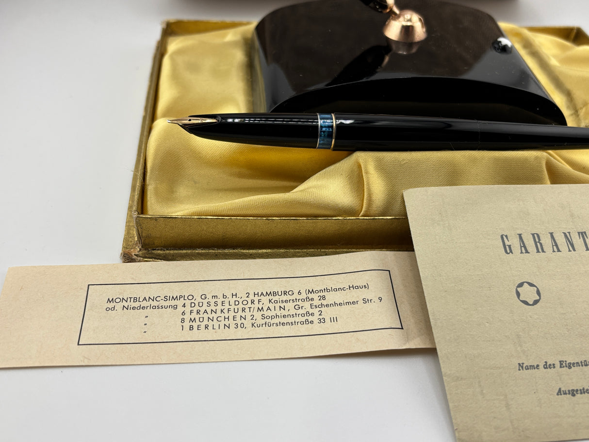 Montblanc Desk Pen Black  complete box and paper - Wonderful !!