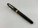 OMAS Largest Size Ogiva AM87 Olive Brown Briarwood Fountain Pen - Medium 18kt Gold Nib