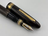 OMAS Largest Size Ogiva AM87 Olive Brown Briarwood Fountain Pen - Medium 18kt Gold Nib