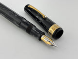 OMAS Cinema Limited Edition Grigio Perla Celluloid Fountain Pen - Medium 18kt Gold Nib
