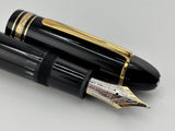Montblanc Meisterstuck #149 (Largest) Black Resin Fountain Pen - Ultra-Flexible Medium 14C Gold Nib from Factory !!