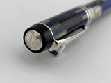 Parker Duofold Special Edition International Mosaic Blue Fountain Pen - Medium 18kt Gold Nib