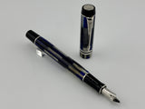 Parker Duofold Special Edition International Mosaic Blue Fountain Pen - Medium 18kt Gold Nib