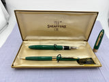 Sheaffer Snorkel set Grey  - New old stock and boxed