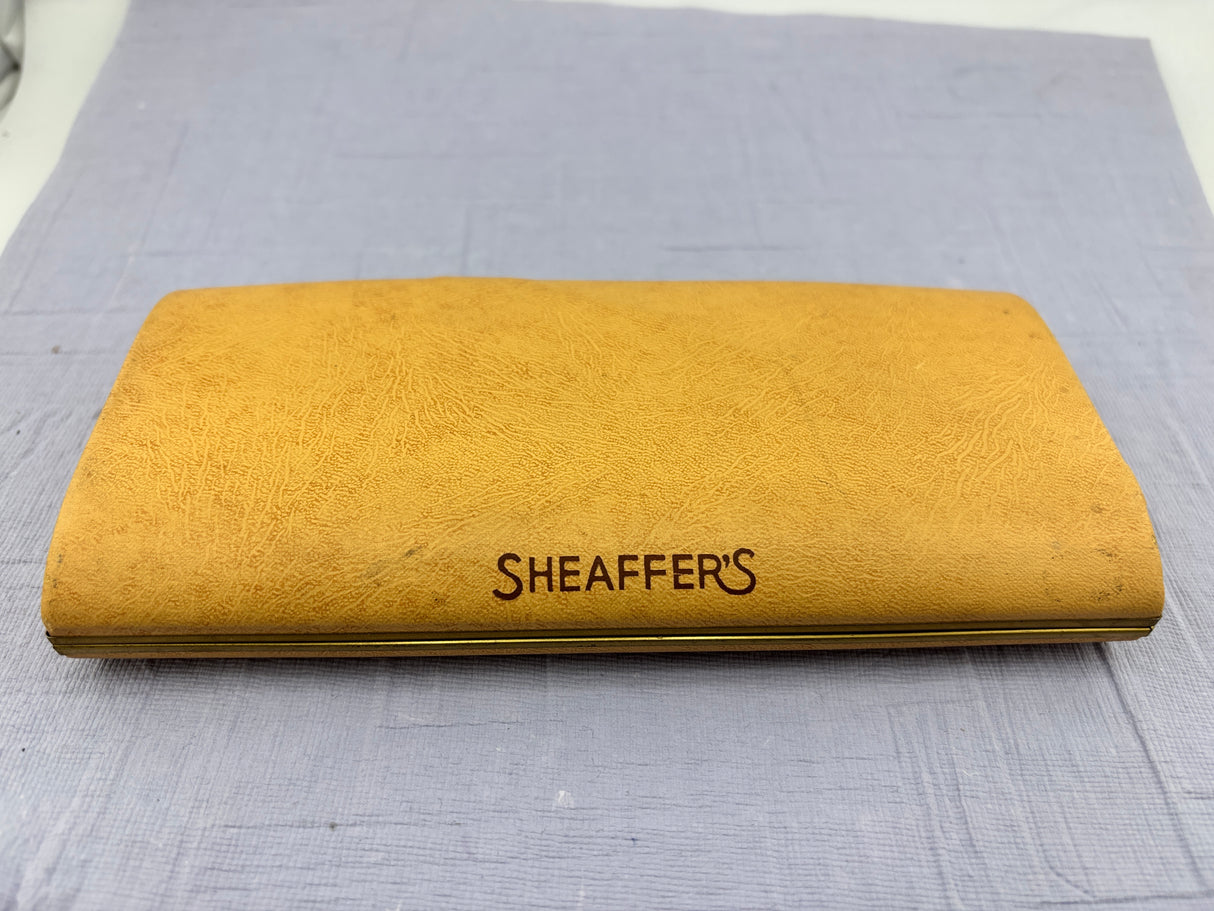 Sheaffer Snorkel set Red Chrome cap  - New old stock and boxed