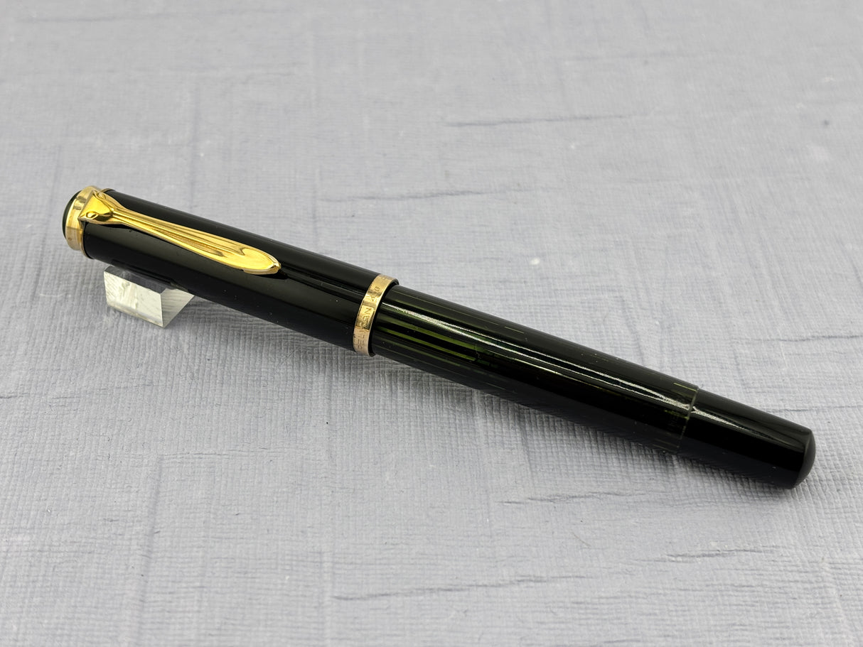 Pelikan 400 fully green barrel striped Gunter Wagner
