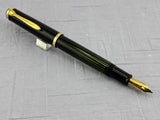 Pelikan 400 fully green barrel striped Gunter Wagner