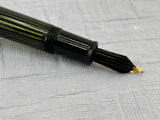 Pelikan 400 fully green barrel striped Gunter Wagner