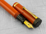 Parker Duofold Senior Orange Hard rubber Fountain Pen