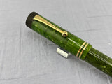 Parker Duofold Senior Flat top Green Jade  Fountain Pen