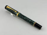 Parker Duofold Centennial Marbled Green  Fountain Pen (Circa 1990) - Medium 18kt Gold Nib