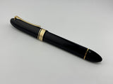 OMAS Oversized Blue/Black #360 Triangulated Fountain Pen - Broad 18kt Gold Nib