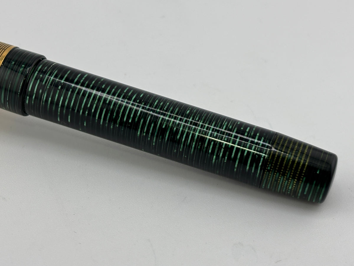 Visconti/Rebecca Moss Visconti Rebecca Moss "New York" Green (Wall Street) Celluloid Limited Edition Fountain Pen - Visconti Fine 18kt Gold Nib