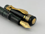 Visconti/Rebecca Moss Visconti Rebecca Moss "New York" Green (Wall Street) Celluloid Limited Edition Fountain Pen - Visconti Fine 18kt Gold Nib