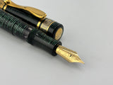 Visconti/Rebecca Moss Visconti Rebecca Moss "New York" Green (Wall Street) Celluloid Limited Edition Fountain Pen - Visconti Fine 18kt Gold Nib