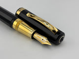 Omas "THE PARAGON" Oversized Black Fountain Pen - Medium 18kt Gold Nib