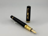 Omas "THE PARAGON" Oversized Black Fountain Pen - Medium 18kt Gold Nib