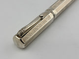 Montegrappa  War of the Roses York Special Edition Faceted .925 Sterling Silver  Fountain Pen - Fine 18kt Gold Nib