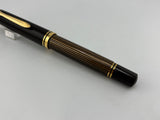 Pelikan M800  Brown  Striped Barrel/Solid Brown Cap  Fountain Pen - Medium 18kt Gold Nib