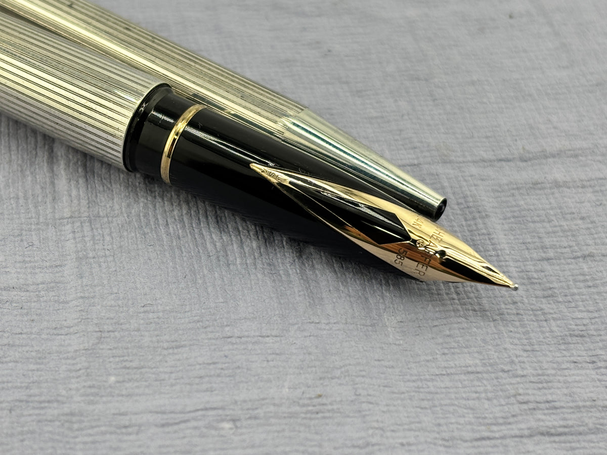 Sheaffer Targa Set full sterling silver 925 - Fountain Pen and Ball Pen