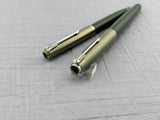 Parker 51 Set Grey Steel  Cap Aerometric -  Fountain Pen and pencil