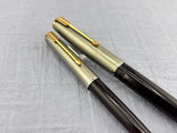 Parker 51 Set Dark Blue Cap Aerometric -  Fountain Pen and pencil