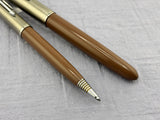 Parker 51 Set Cocoa Cap Aerometric -  Fountain Pen and pencil