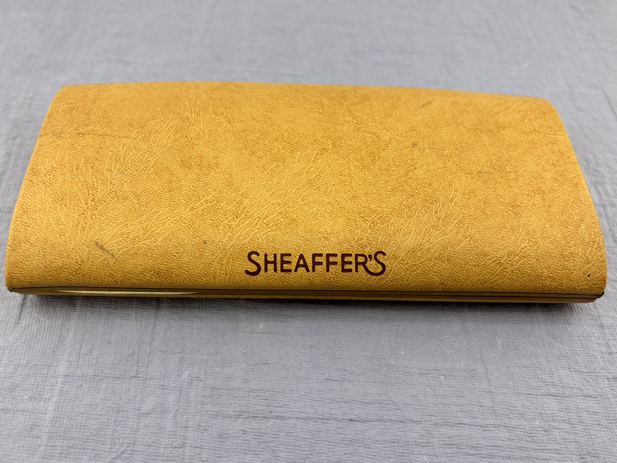 Sheaffer Snorkel set Blue Chrome cap  - New old stock and boxed