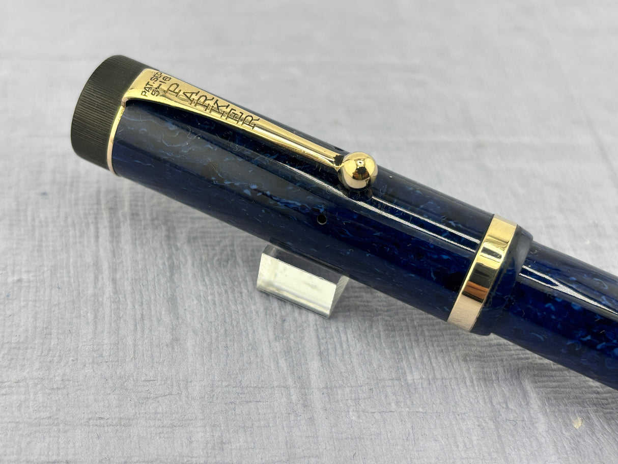 Parker Duofold Senior Blue Lapis Fountain Pen