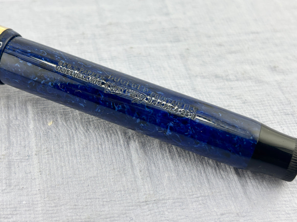 Parker Duofold Senior Blue Lapis Fountain Pen