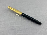 Parker 51 Navy Blue Gold Cap  Fountain Pen