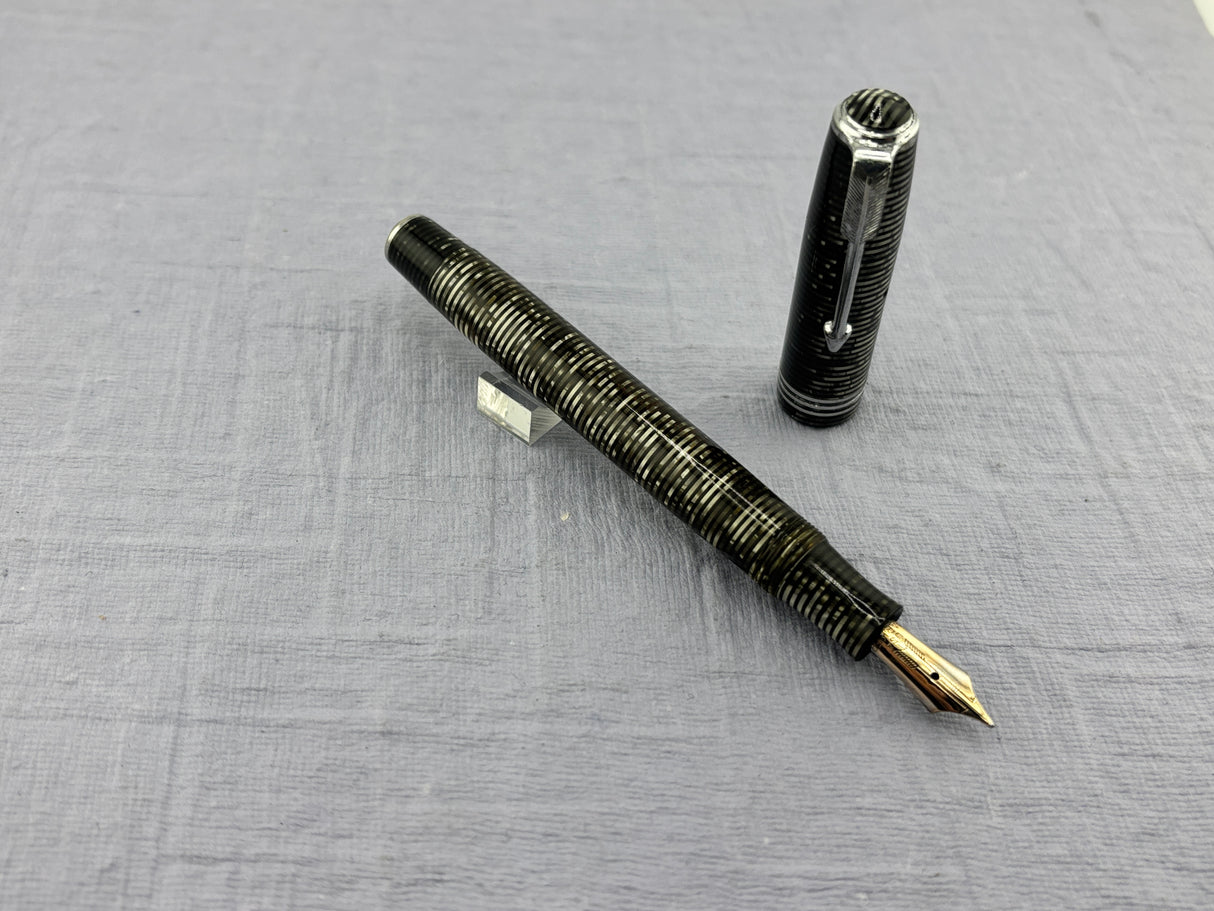 Parker Vacumatic Standart Size Silver Grey - Fountain Pen