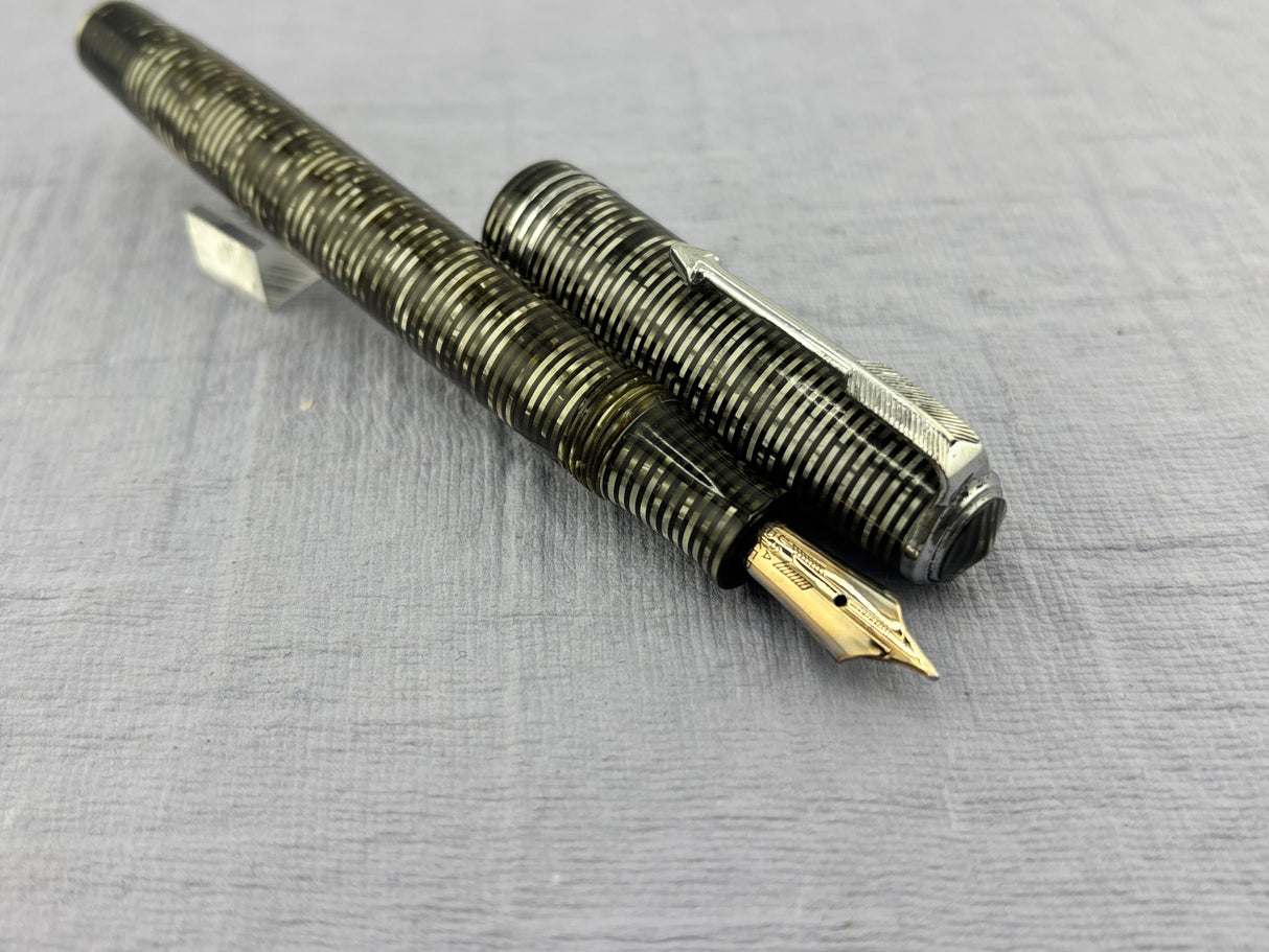 Parker Vacumatic Standart Size Silver Grey - Fountain Pen
