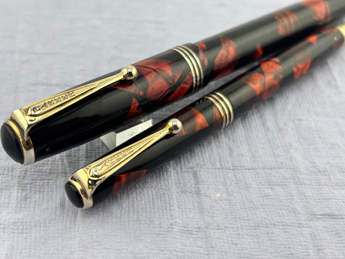Parker Deluxe Challenger Set Burgundy   - Fountain Pen and pencil