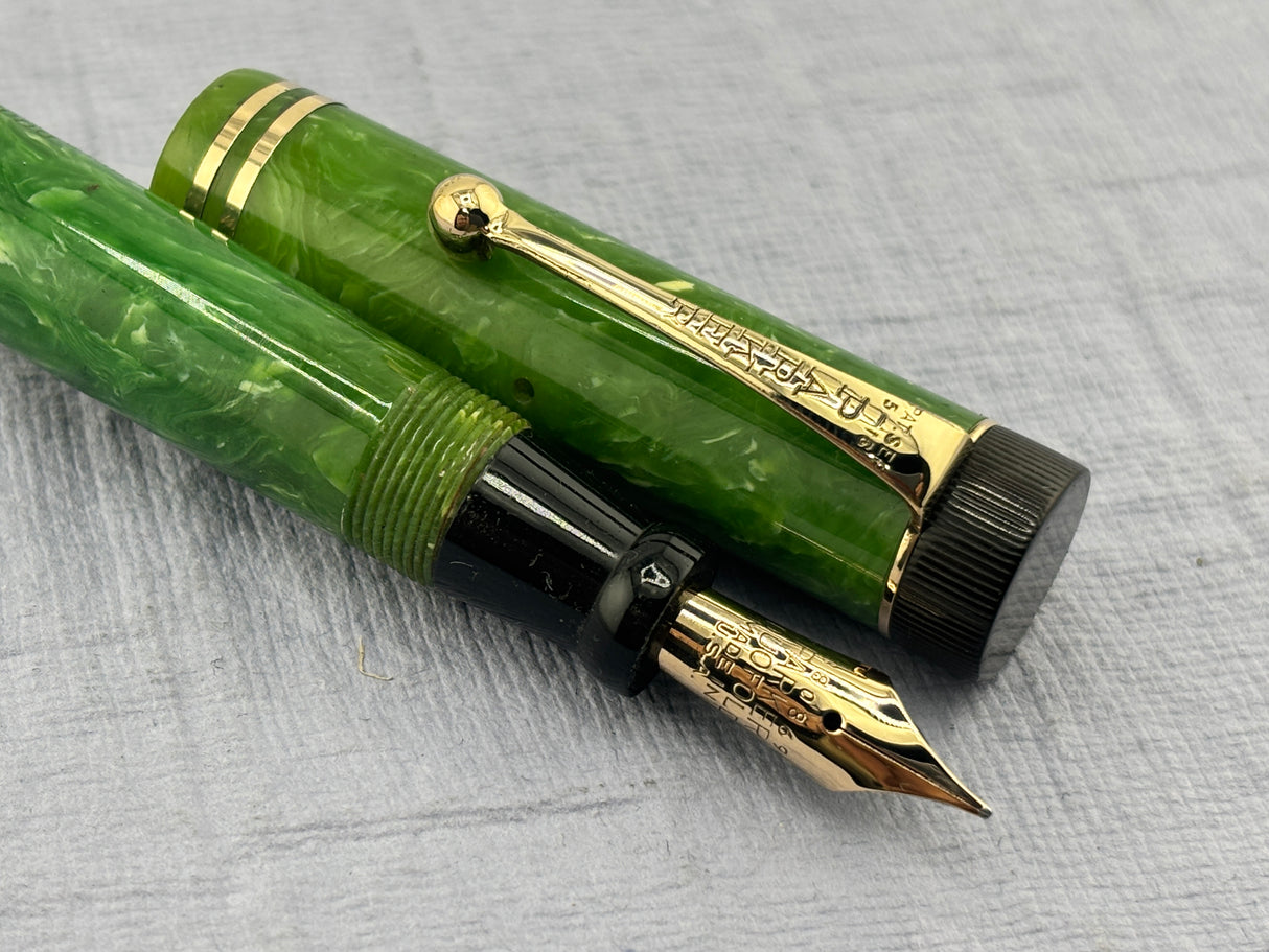 Parker Duofold Junior Green Jade  - Fountain Pen