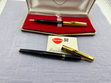 Aurora 98 Riserva Magica Black /gold cap SET  - Fountain Pen and Ball Pen