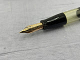 Omas wonderful desk set 2 pens Grigio perla celluloid circa 1975 New old stock RARE RARE