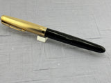 Parker 51 Black Gold Filled Cap  1/16  - Fountain Pen