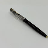 Parker 51 Ball Pen  Burgundy  Sterling Silver 925 cap " Ariel Kullock " Hammer Cap