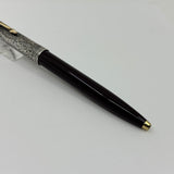 Parker 51 Ball Pen  Burgundy  Sterling Silver 925 cap " Ariel Kullock " Hammer Cap