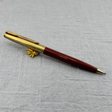 Parker 61 Set - Rage Red Rainbow Gold-Filled Cap USA - Fountain Pen and Pencil