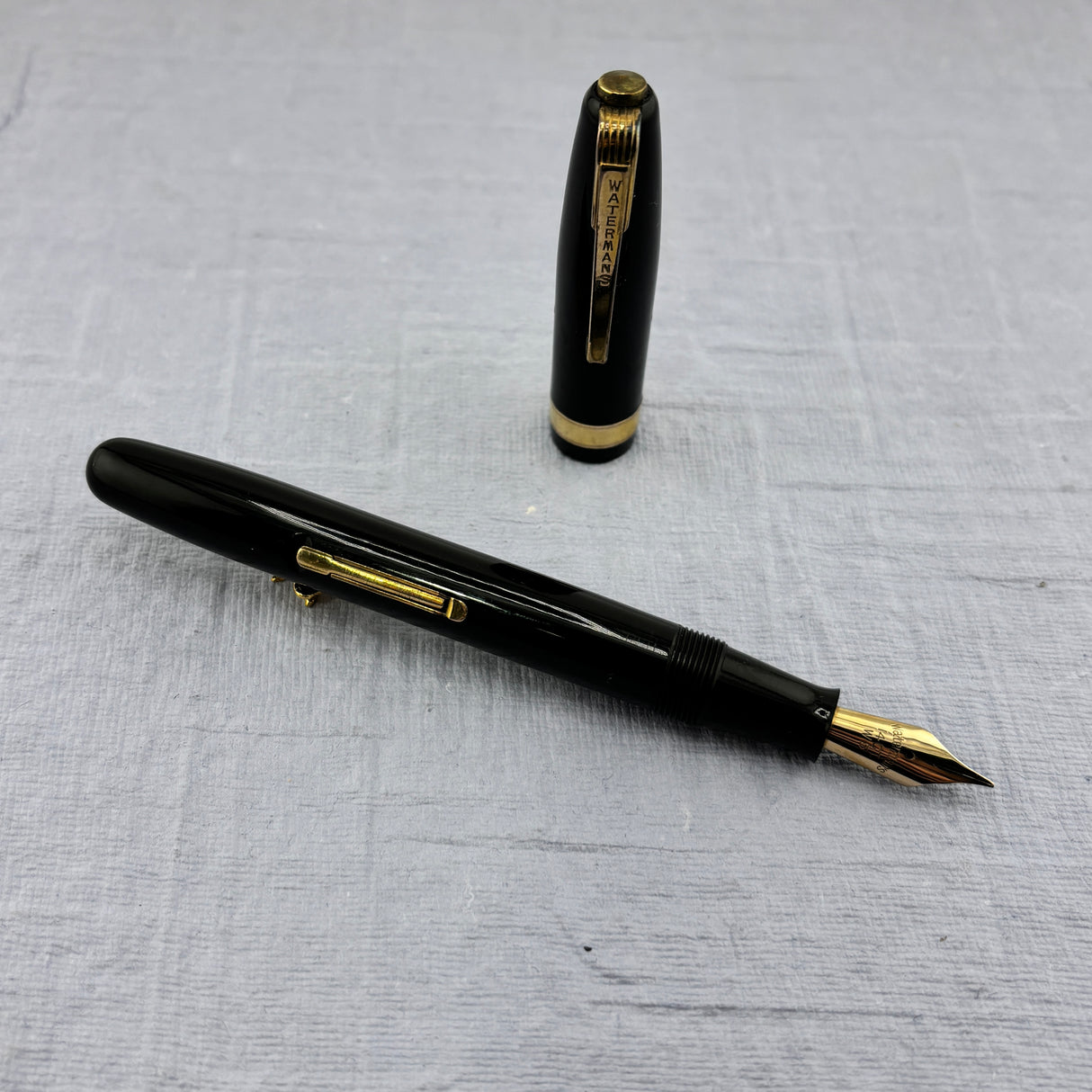 Waterman Black  Emblem  Fountain Pen