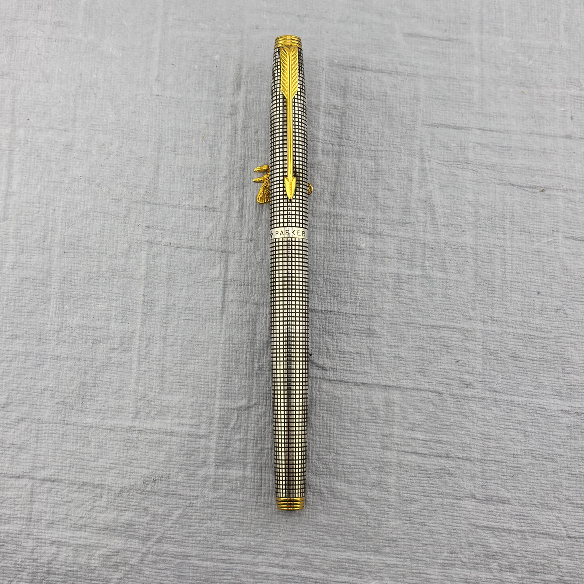 Parker 75 Sterling silver .925 CROSS HATCH "Cisele"  Fountain Pen