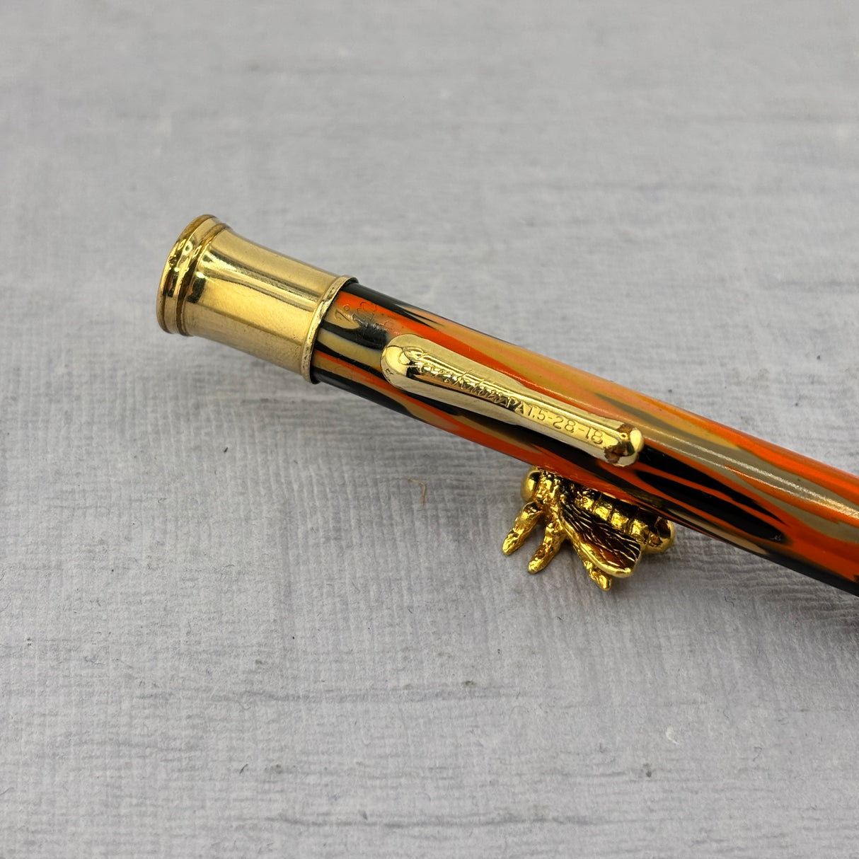 Conklin Black & Orange SET  "Halloween"  - Flexible Conklin Toledo nib  - Fountain Pen and Pencil