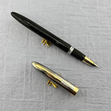 SHEAFFER Black Chrome Cap 14K Nib Snorkel Filling system - Fountain Pen