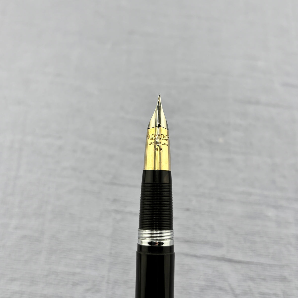 SHEAFFER Black Chrome Cap 14K Nib Snorkel Filling system - Fountain Pen