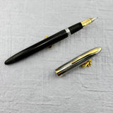SHEAFFER Black Chrome Cap 14K Nib Snorkel Filling system - Fountain Pen