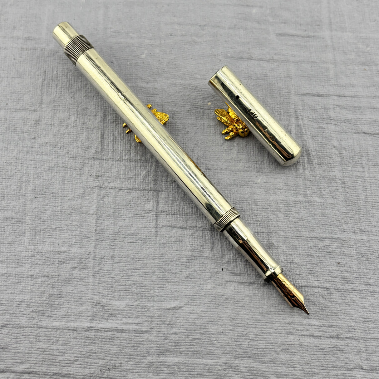 Onoto - Delarue London Sterling Silver 925 British Hallmarks - Fountain Pen